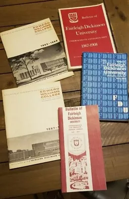 Lot Of 5 Vintage (1965-1972) Fairleigh Dickinson University Catalogs Booklets • $14.99