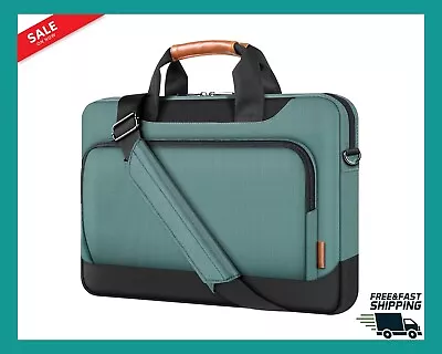 DOMISO 17-17.3 Inch Laptop Shoulder Bag Sleeve Case With Strap Compatible With  • £27.86