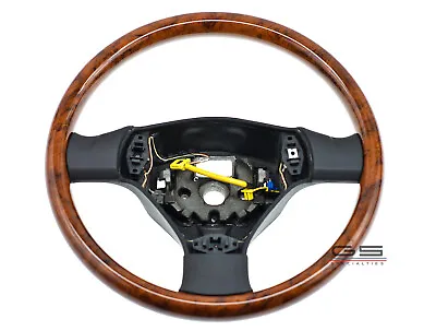 Wood Steering Wheel VW Passat B5 W8 Bora Vento Golf MK4 Jetta GT R32 1J0419091BQ • $399