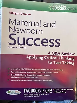  Maternal And Newborn Success Review Applying Critical Thinking 2nd Edt • $15