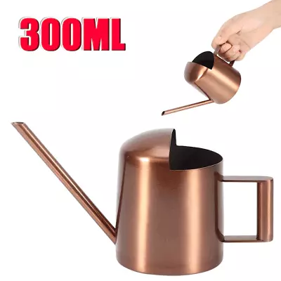 Indoor Watering Can Small Grey Metal Galvanised Steel Mini 300ML Narrow Spout UK • £13.90