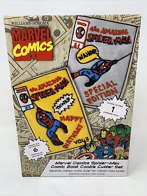 Williams Sonoma Marvel Comics Cookie Cutter Set Spider Man Comic Book NIB  • $11