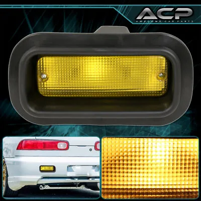 For 1988-2000 Honda Civic Rear Yellow Exterior Bumper Fog Lights Lamps Assembly • $25.99
