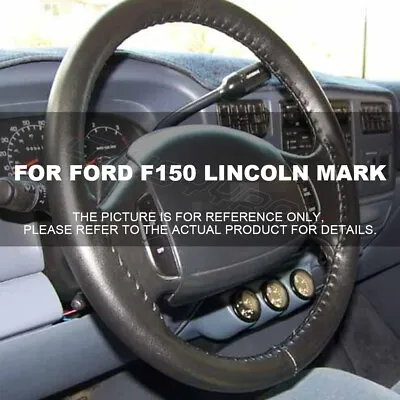 15  Steering Wheel Cover Genuine Leather For FORD F150 LINCOLN MARK LT 4WD 4X4 • $25.89