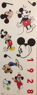 MICKEY MOUSE 90th Anniversary Wall Stickers 11 Disney Decals Room Decor 1928 • $7.95