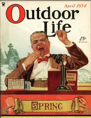Outdoor Life Apr 1934 J.F. Kernan Cover • $50