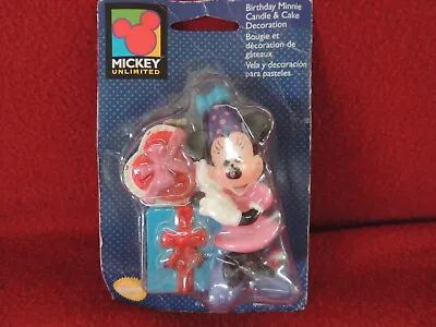 Vintage Wilton MICKEY UNLIMITED Kids Birthday Minnie Mouse Cake Candle • $8