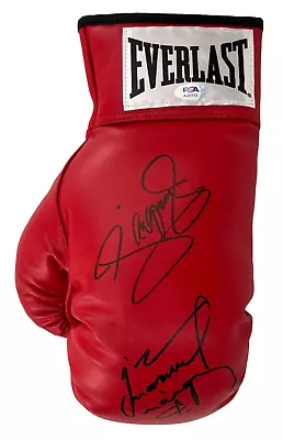 Manny Pacquiao AND Juan Manuel Marquez Signed Red LH Leather Boxing Glove PSA • $799.99