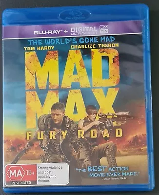 Blu-ray 'Mad Max: Fury Road' (2015) Hardy/Theron Pre-owned. Free Tracked Post. • $12.95