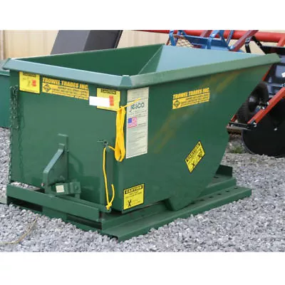 Jesco Husky Self Dumping Trash Hopper 1 Yard 2000 Lb Capacity • $2099.23