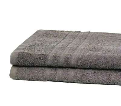 2X Extra Large Jumbo Bath Sheets Towels Grey Prime Egyptian Cotton Luxury Soft • £18.99