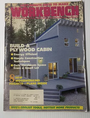 Workbench Magazine Vintage Woodworking Home Improvement 90s Dec-Jan 1992 • $9.99