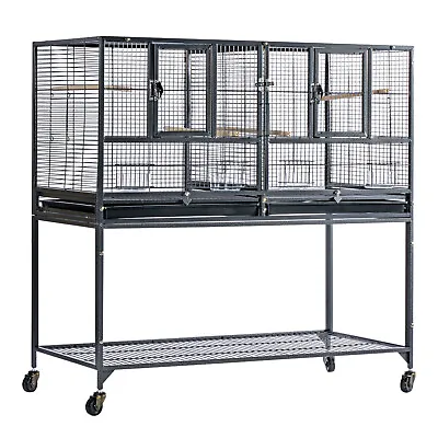 Flyline Double-Double Breeding Bird Cage For Canary Parakeet Cockatiel Lovebird  • $199