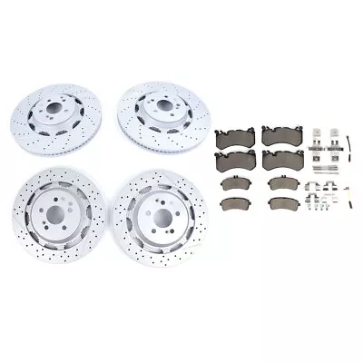 New For Mercedes Benz S63 & S65 AMG Front & Rear Brake Pads & Rotors Set  • $993.99