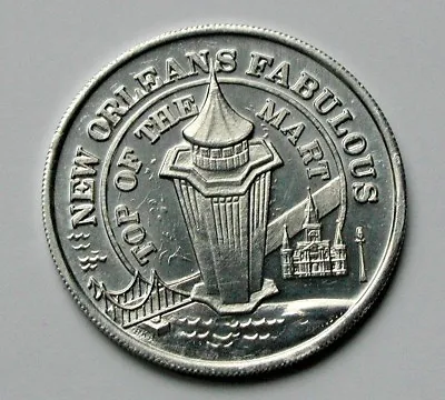 1976 MARDI GRAS NEW ORLEANS Aluminum Throw Doubloon Top Of The Mart Bar/Lounge • $11.36