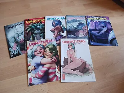 Unnatural #1-7. Image Comics. Job Lot. Milo Manara. Artgerm. Variant Cover.2018. • £25