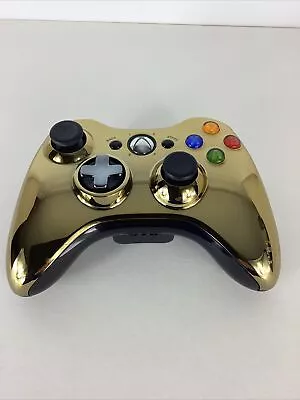 Xbox 360 Gold Chrome Series Special Edition Controller - Tested • $39.95