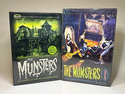 Moebius MUNSTERS House CultTVMan Exclusive + Polar Lights LIVING ROOM Model Kits • $119.99