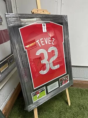 Carlos Tevez Manchester United 08/09 Signed Auto Football Soccer Jersey WITH COA • £17.01