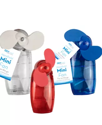 £9.99 • Buy 3x MINI POCKET FANS Hand Held Portable Battery Operated Travel Fan Hot Summer UK