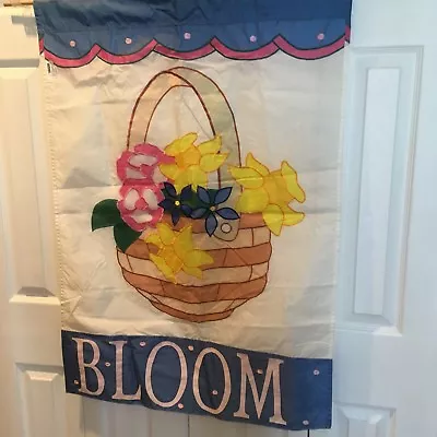 Bloom Basket Of Flowers Daffodils Large Garden Flag • $10.50