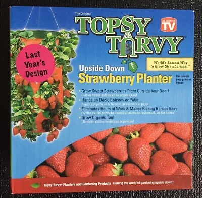 The Topsy Turvy Upside Down Hanging Strawberry Planter Veggies & Herbs Too New • $14.99