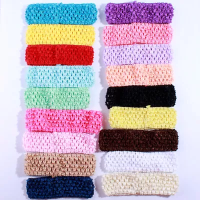 30PCS 4CM Fashion Crochet Elastic Band Hollow Out Knit Headband For Hairband • $10.50