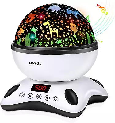 £33.55 • Buy Baby Night Light Projector Night Light Kids With Remote And Timer Blach White