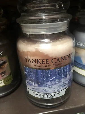 Yankee Candle - RAINDROPS - 22oz - 2017 UK LIMITED RELEASE!! Discoloured HTF • £50