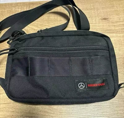 Mercedes-Benz × BRIEFING 2Way Shoulder Bag Clutch Bag Black Genuine Used • $203