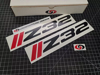 Z32 Racing Decals (2pk) Hash Stripe Stickers Rocker Badge For 90-96 Nissan 300ZX • $23.52