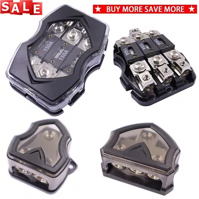 2/3-Way Car Audio Power Ground Distribution Block ANL Fuse Holder 0GA In 4GA Out • $11.33