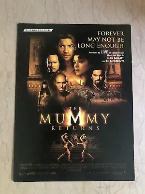 LIVE Sheet Music Forever May Not Be Long...--GUITAR TAB--THE MUMMY RETURNS Film • $21.70