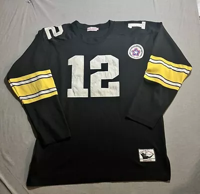 Pittsburgh Steelers Terry Bradshaw Mitchell & Ness Throwback Jersey 58 Black. • $85.80