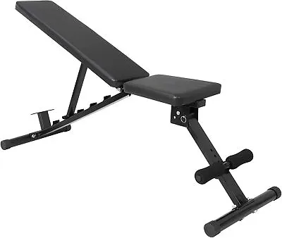 Weight Bench Adjustable Utility Black Bench Home Gym Fitness Exercise 700 Lbs • $62.58