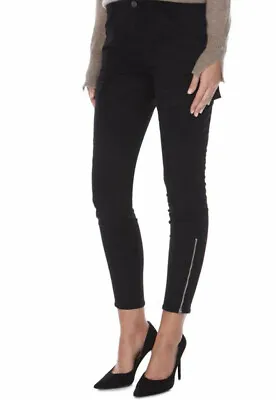 £69.99 • Buy  J BRAND Womens Trousers Houlihan Slim Cropped Soft Black Size 24W 1229K120 