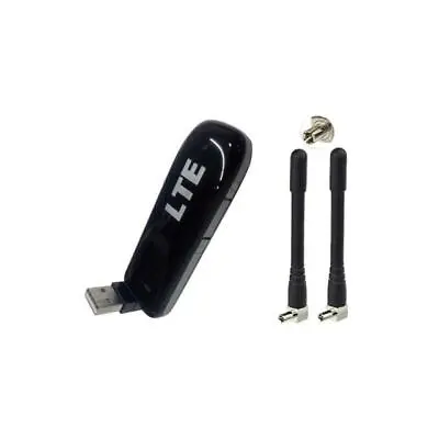 £24.99 • Buy UNLOCKED ZTE MF821 4G/LTE 100mbps USB DONGLE + 2 X EXTERNAL ANTENNAS (UK SELLER)