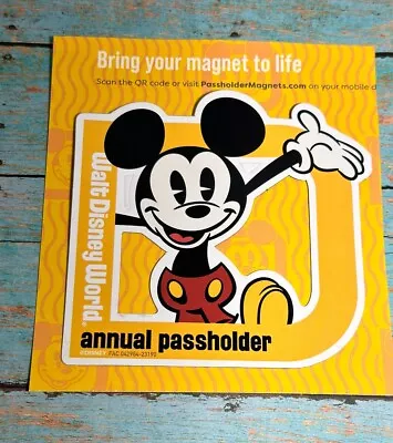 NEW 2024 Walt Disney World Annual Passholder Mickey Mouse Magnet • $18