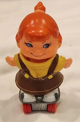 HTF Vintage Mattel Small Shots Dolls On Skates Red Head Breezy Bridget /w Skirt • $32.99