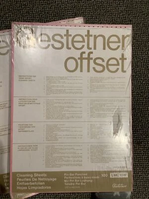 £25 • Buy 3 Packets X 100 Gestetner Offset Cleaning Sheets
