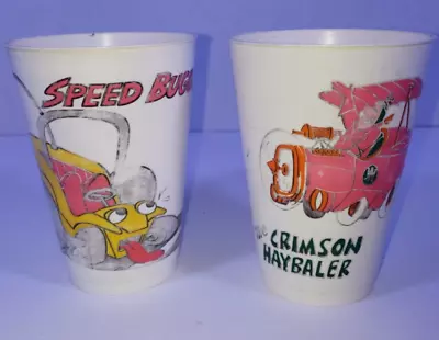 Vintage 1976 7/11 Slurpee Cup  Wacky Races  Speed Buggy Crimson Haybaler • $7