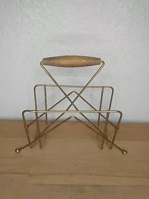 Vintage Retro MCM Gold Tone Atomic Napkin/Letter Holder • $26