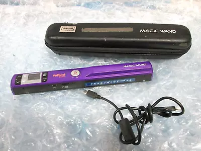 VuPoint Magic Wand III Platinum Portable Handheld Scanner Purple W/Case. • $18.99