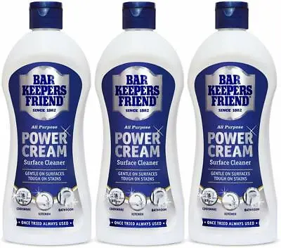 £11.45 • Buy Bar Keepers Friend Power Cream Surface Cleaner 350ml By Kilrock - 3 Bottles