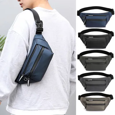 $16.10 • Buy Mens Chest Bag Waterproof Shoulder Backpack Man Sling Cross Body Satchel Travel