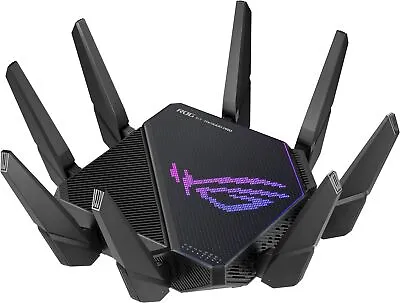 ASUS - ROG Rapture GT-AX11000 Pro Tri-band WiFi 6 Gaming Router 2.5G Port -... • $372.99