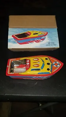 Steam Powered Mini Tin Boat • $5