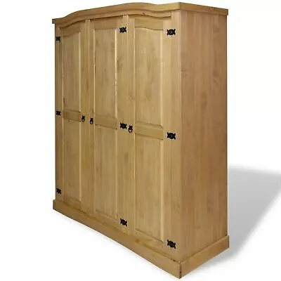 $566.60 • Buy 3 Door Wardrobe Cabinet Bedroom Wooden Clothes Storage Organiser Shelves Large