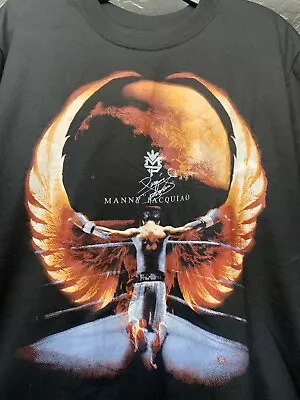 $30 • Buy Vintage Manny Pacquiao T Shirt Mens Large Living Legend Graphic Clothsline