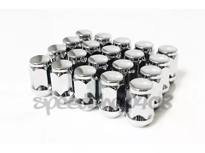 Z RACING Silver 14X1.5mm 19 Hex 35mm Steel Closed Ended Lug Nuts 20 Pcs Set • $24.99